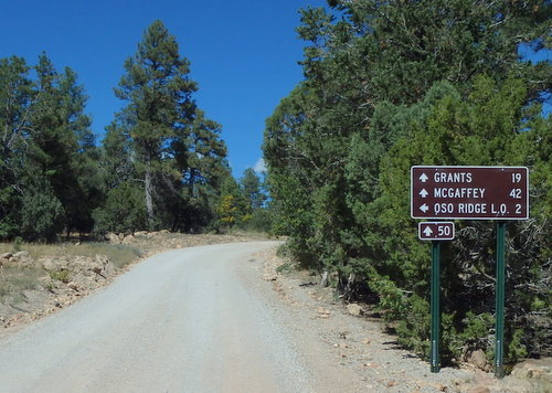 GDMBR: The Oso Ridge Look Out appears to be an off-road from the Continental Divide.
